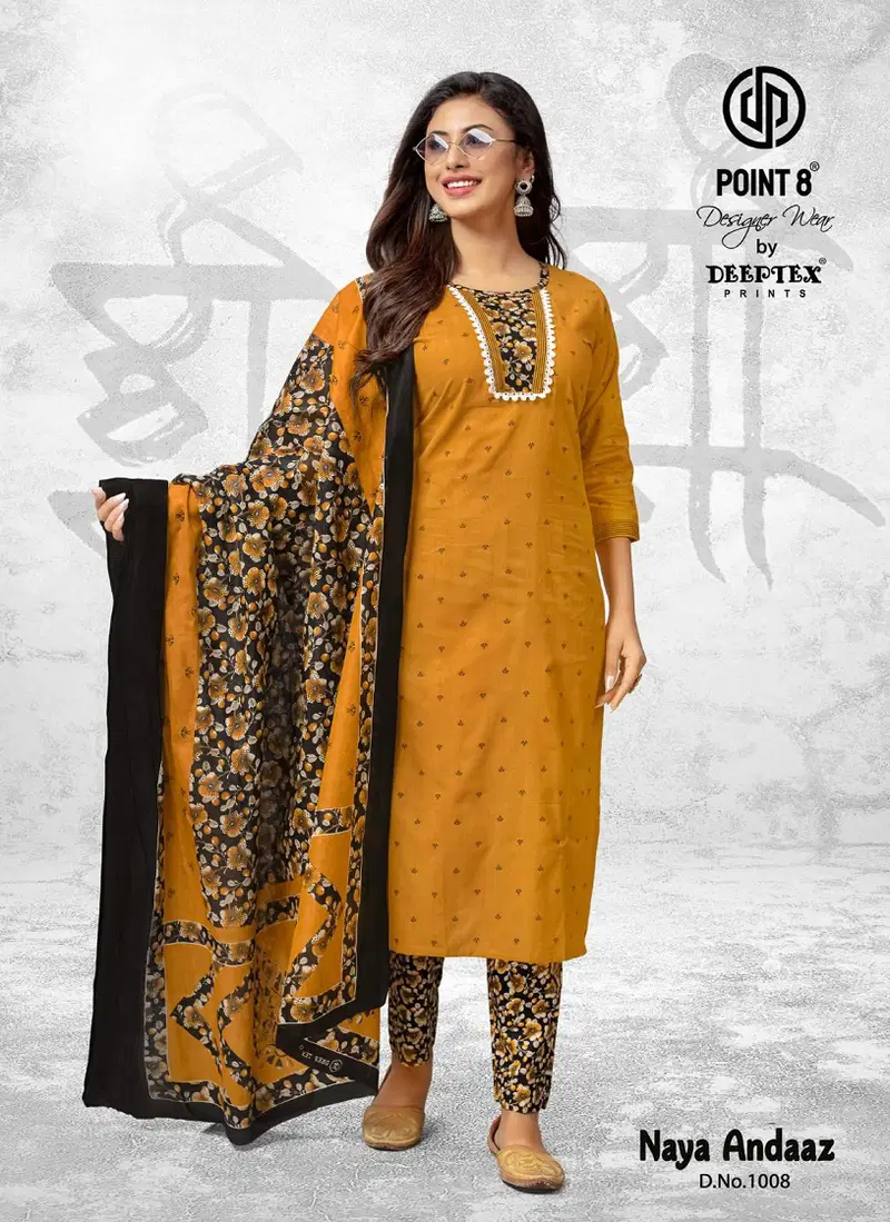 Naya Andaaz Vol 10 By Deeptex Cotton Printed Kurti Bottom With Dupatta Wholesale Price